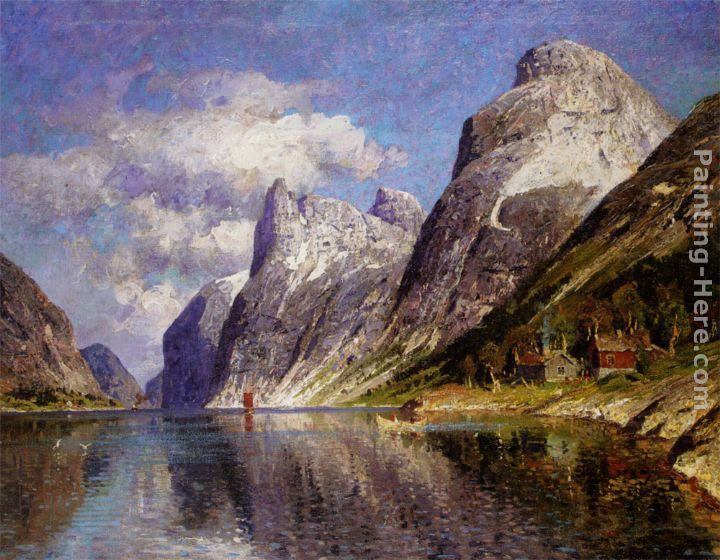 Adelsteen Normann Utsyn Mot En Vestlandsfjord